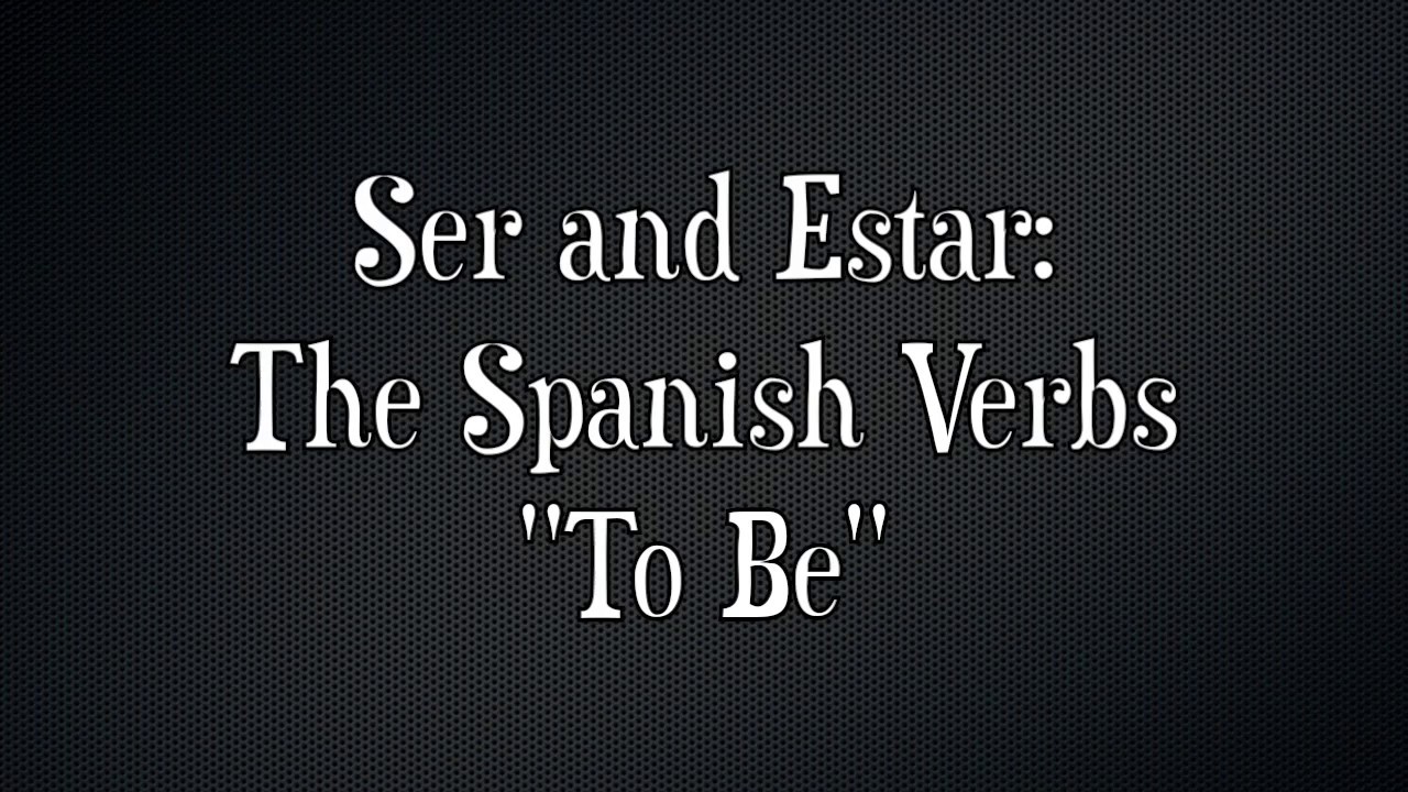 Spanish Verb Estar Chart