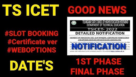 TS ICET 2022 OFFICIAL NOTIFICATION RELEASED|DETAILED NOTIFICATION|#tsicet #tsicet2022