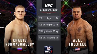 Khabib Nurmagomedov vs. Abel Trujillo || UFC 297 || Gameplay #khabibnurmagomedov #ufc3 #ufc