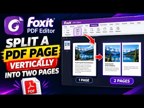 How to Divide a PDF Page into Left and Right Halves in Foxit PDF Editor
