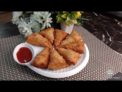 CHICKEN BREAD CONE SAMOSA|ERUM ASAD'S KITCHEN