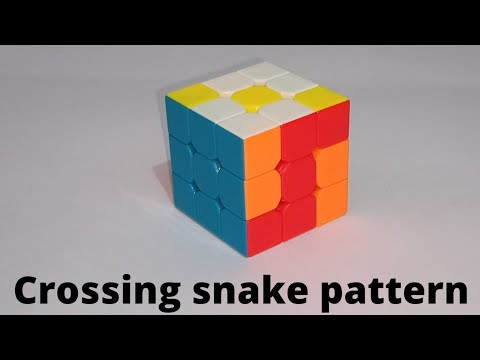 Make Crossing snake on Rubik's Cube without Algorithm