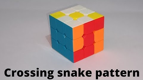 Make Crossing snake on Rubik