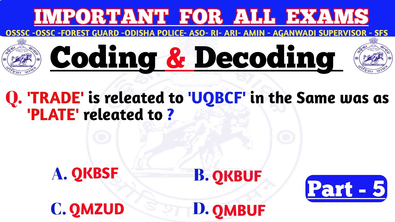 Coding & Decoding Reasoning | Reasoning Short Trick | Reasoning ...