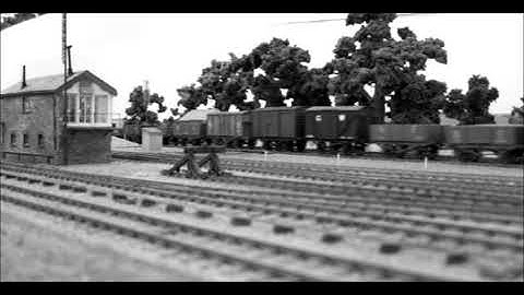 K2 and down freight, Little Bytham 1938.