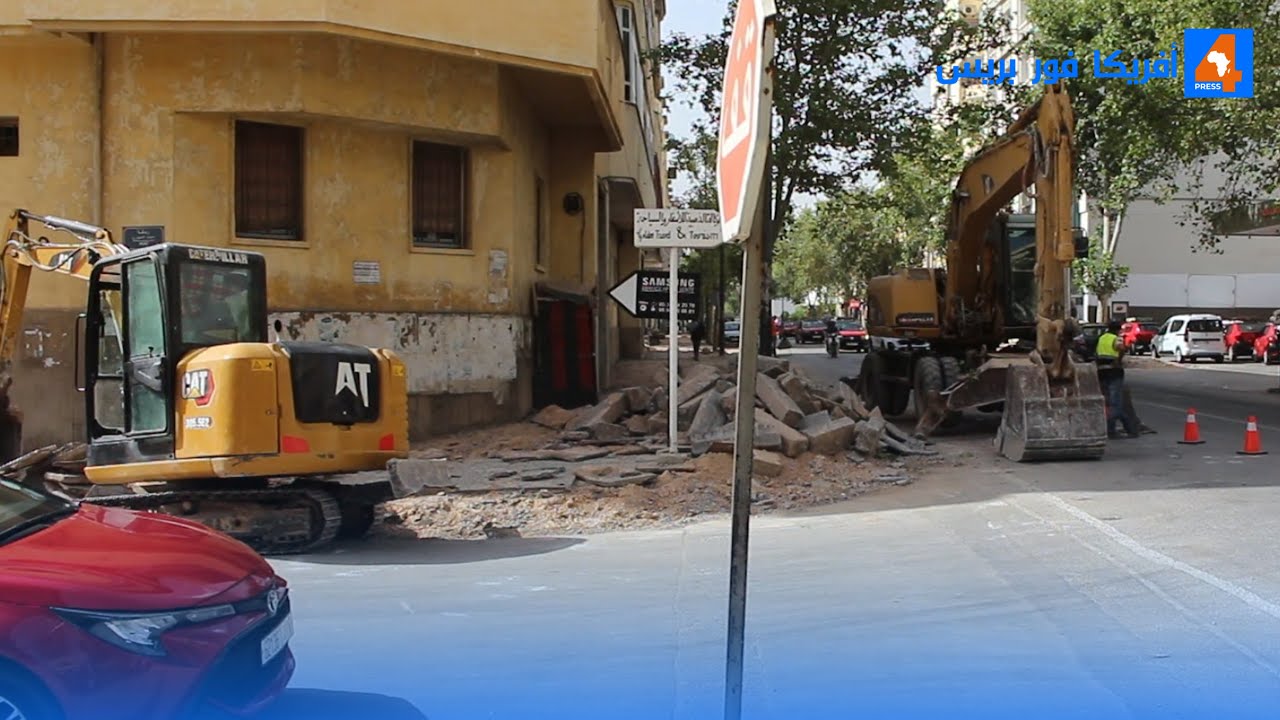 فاس : انطلاق أشغال تهيئة شارع الشفشاوني وسط المدينة
