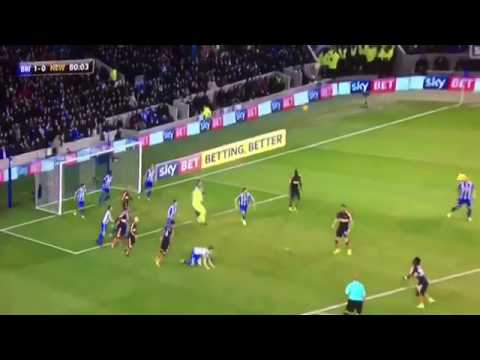 Mohamed Diamé Goal! (Brighton 1-2 Newcastle United)