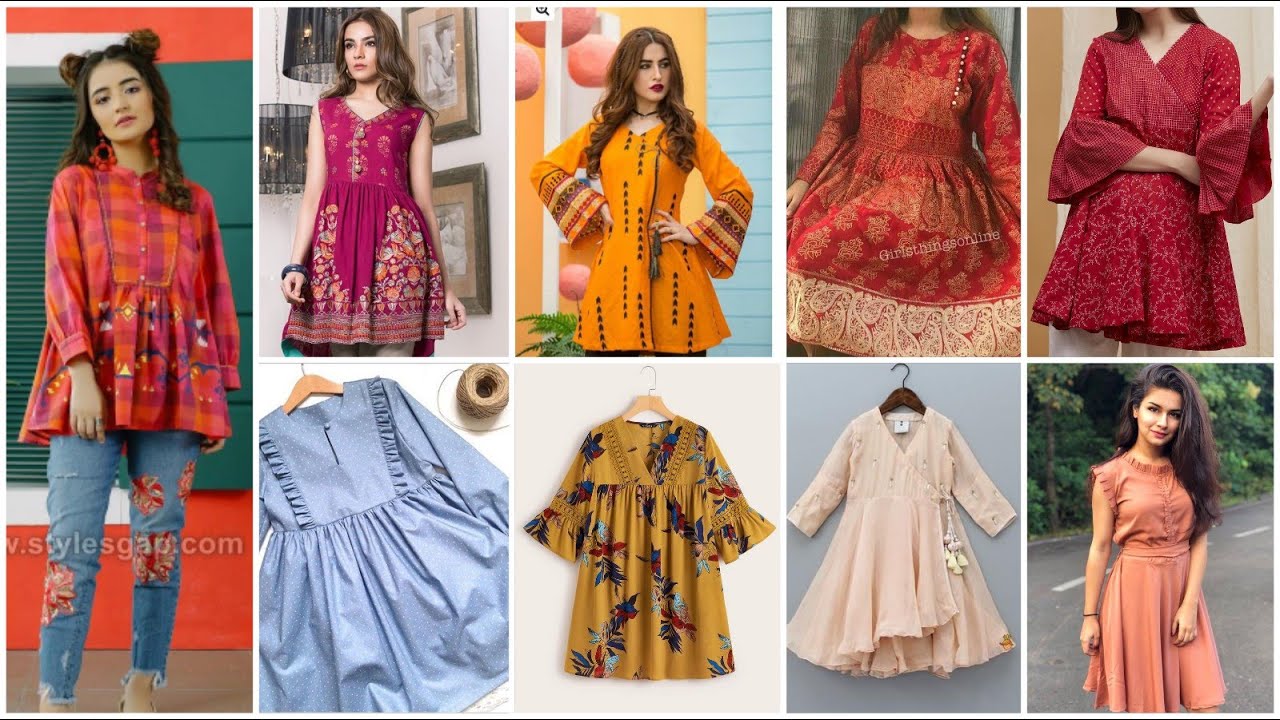 61 Comfortable Creative Short Frock Style Kurtis idea Detailing Video ...