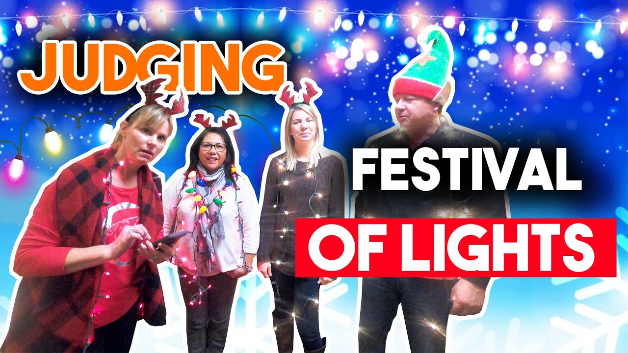 Christmas Lake Village in Santa Claus Indiana Festival of Lights 2019