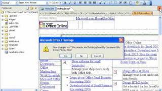 FrontPage Tutorial Closing Web Pages Microsoft Training Lesson 2.11