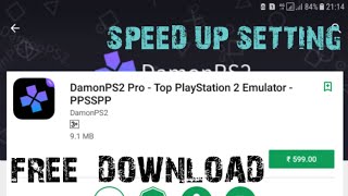 DEMON PS2 PRO EMULATER FREE DOWNLOAD |AND SPEED UP SETTING screenshot 3