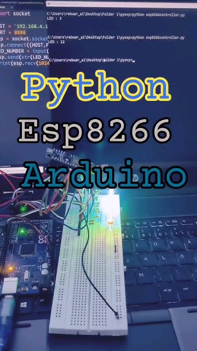 Python Esp8266 Arduino Mega2560 - Controlling LED using Python - YouTube