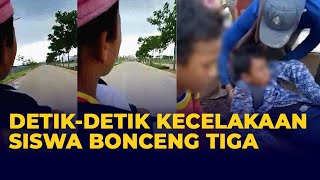 Viral Kecelakaan Siswa Bonceng Tiga di Bekasi, Korban Rekam Detik-detik Menabrak