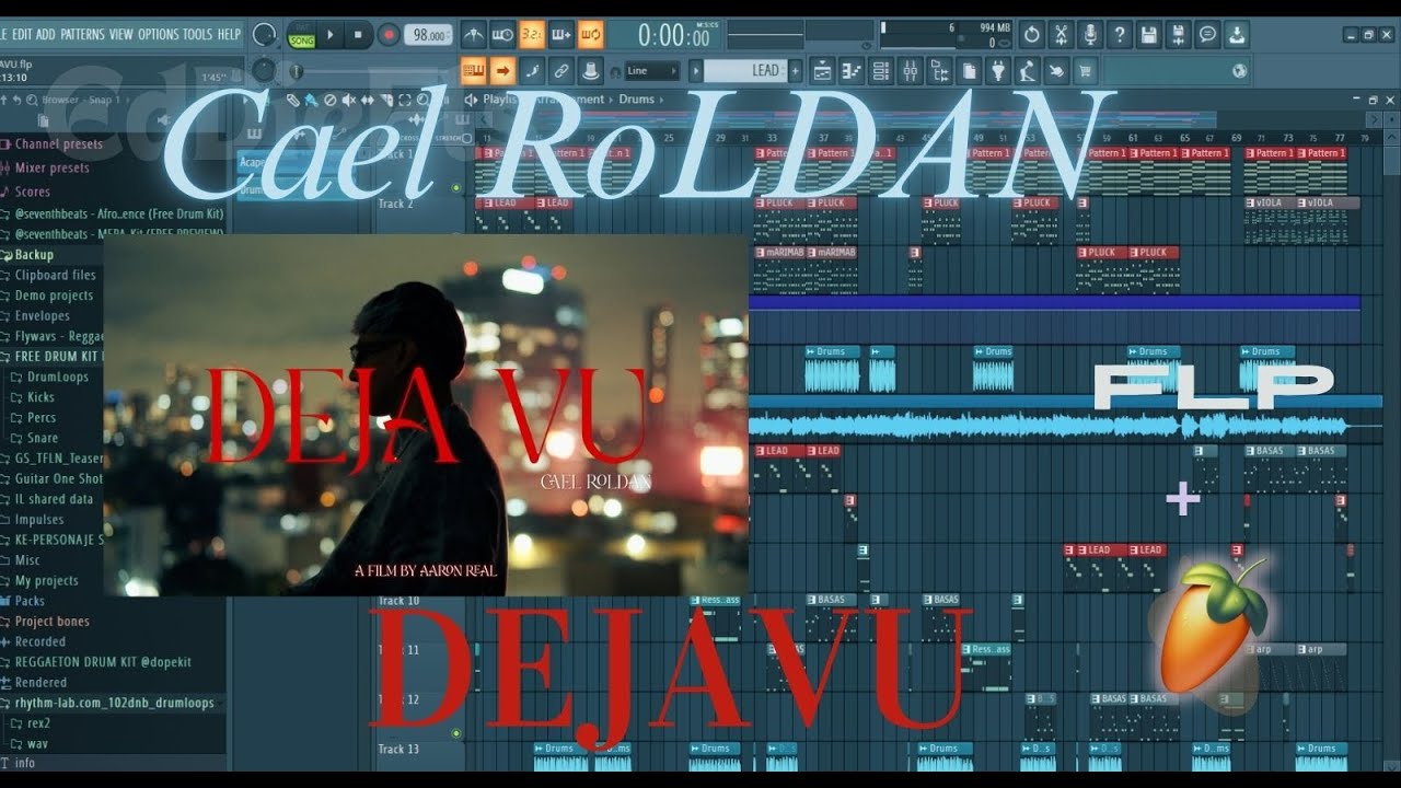 DEJAVU • Cael Roldan (FL STUDIO) FLP - FREE - YouTube
