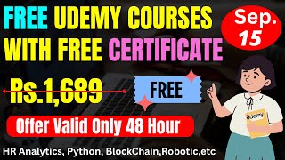 8+ Udemy Free Courses Coupons | HR Analytics, DataScience,Blockchain & Bitcoin  | Free Certificates