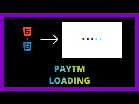 Paytm Loader By HTML & CSS | Simple | Loader
