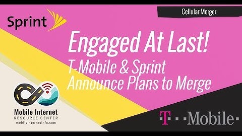 Engaged At Last: Sprint & T-Mobile Announce Plans To Merge