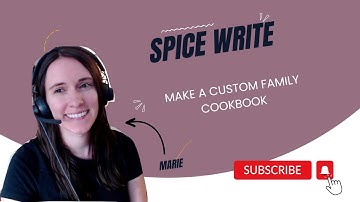 Make a Custom Family Cookbook with Spice Write