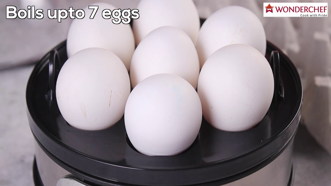 Electric Egg Cooker Boiler 7 Egg Steamer Non Stick Hard Boiled Auto-Off