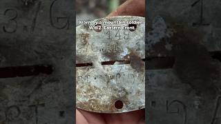 MOUNTAIN GERMAN TROOPS TAG #metaldetecting #ww2 #treasuresearch #1944 #history #military #worldwar2