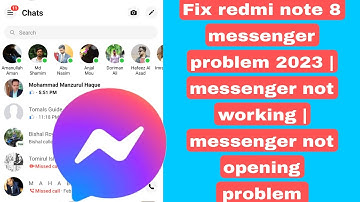 Fix redmi note 8 messenger problem 2023 | redmi messenger problem | messenger not opening problem