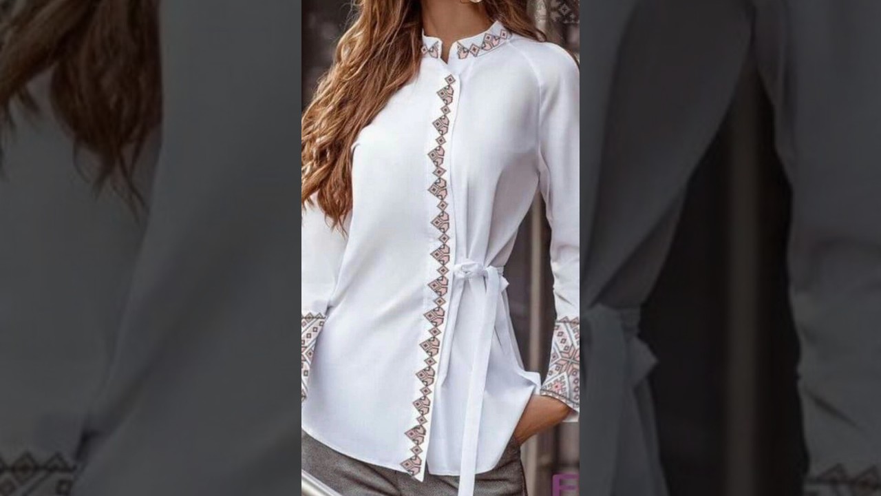 white crop tops design   stylish white shirt design. 