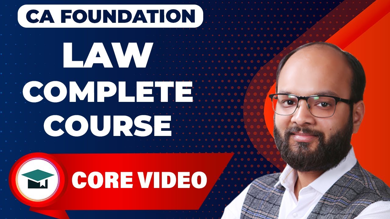 CA Foundation Law Complete Course Part 2 CA Fond. Law Full Syllabus