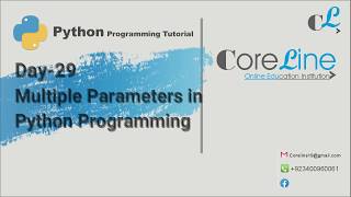Day 29 Multiple Parameters Python Programming