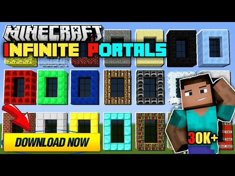 How To Download Portal Mod In Minecraft Pocket Edition  | HINDI