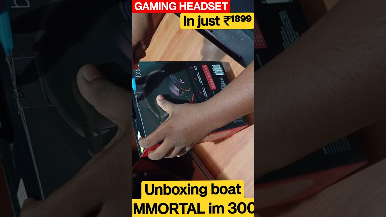Unboxing boat immortal lm 300 for gaming ₹1899/