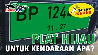 Plat Hijau, Untuk Kendaraan Apa? Plus Arti Warna Plat Kendaraan di Indonesia