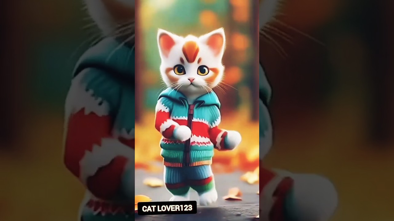 Cat dance funny shrot video