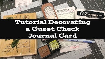 Tutorial Decorating a Guest Check