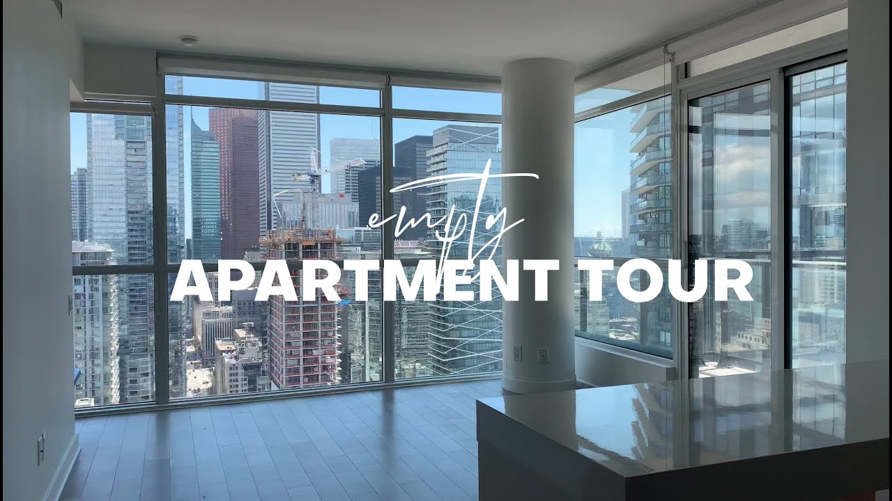 EMPTY APARTMENT TOUR: 2 bed, 2 bath with city views in Toronto! 2022 ...