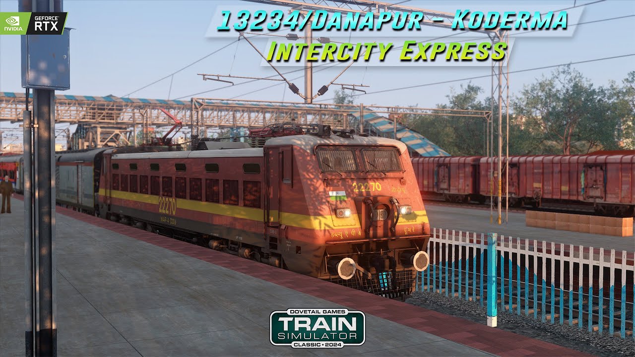 INSANE REALISM! LIVE🔴| 13234 Danapur–Koderma Intercity Express | Realistic Indian Train Simulator🔥