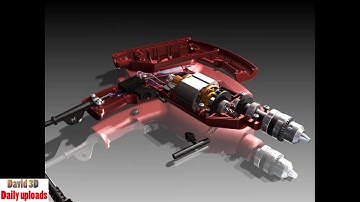 Hand Drill (Machine) || Electrical, Industrial design download free 3D cad models