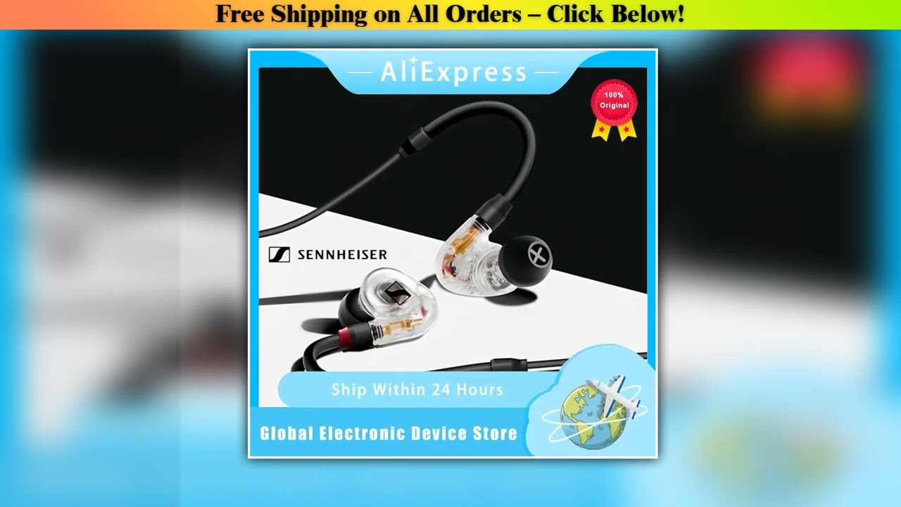 Original Sennheiser IE40 PRO Wired Sports Earphones with Accurate Sound Insulation Earphones for