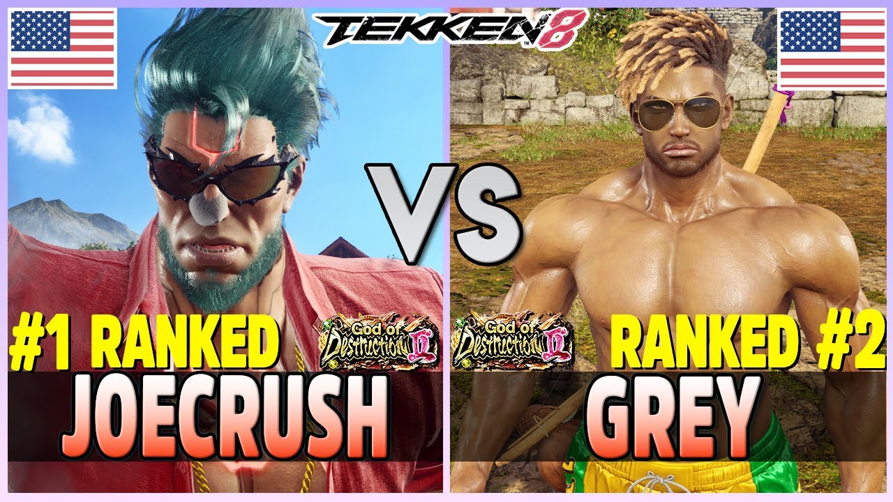 Tekken 8  ▰  JOECRUSH (#1 Ranked Jack-8) Vs GREY (#2 Ranked Eddy) ▰ T8 High Level Gameplay!