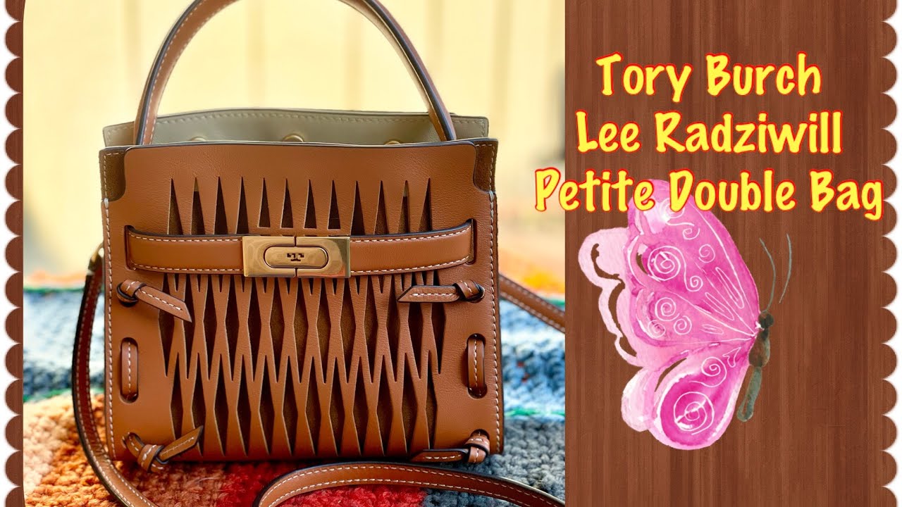 TORY BURCH LEE RADZIWILL DOUBLE BAG REVIEW & COMPARISON 2020: WHAT FITS,  MOD SHOTS