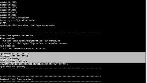 How to Configure Management Interface on Palo Alto Firewall CLI