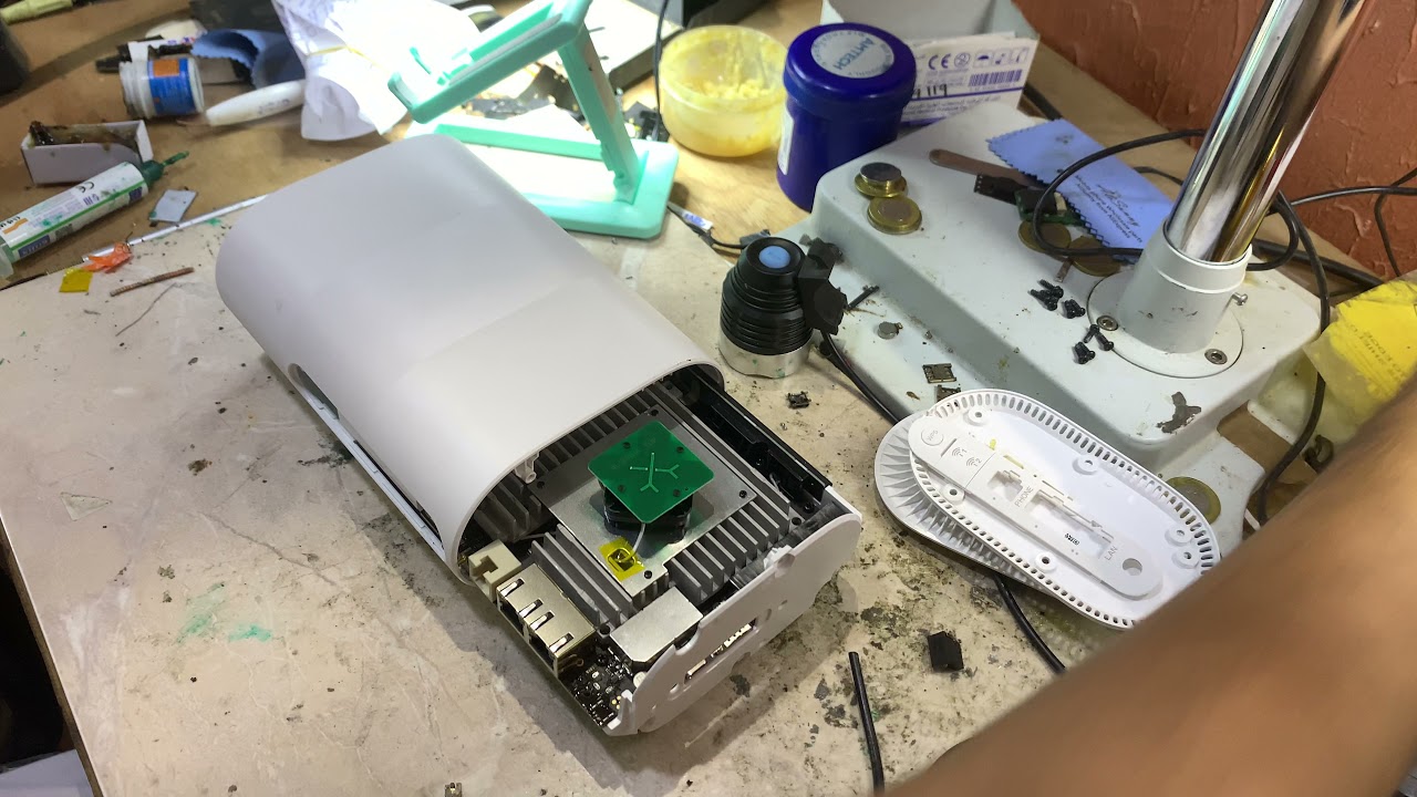 اصلاح راوتر ZTE منفذ الطاقة Repair power port for router ZTE. model ...