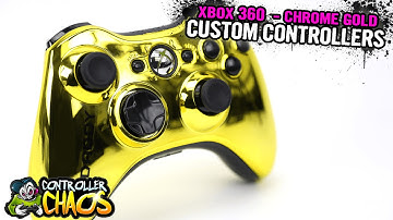 Xbox 360 - Chrome Gold w/ "BIG DADDY" GamerTag - Controller Chaos