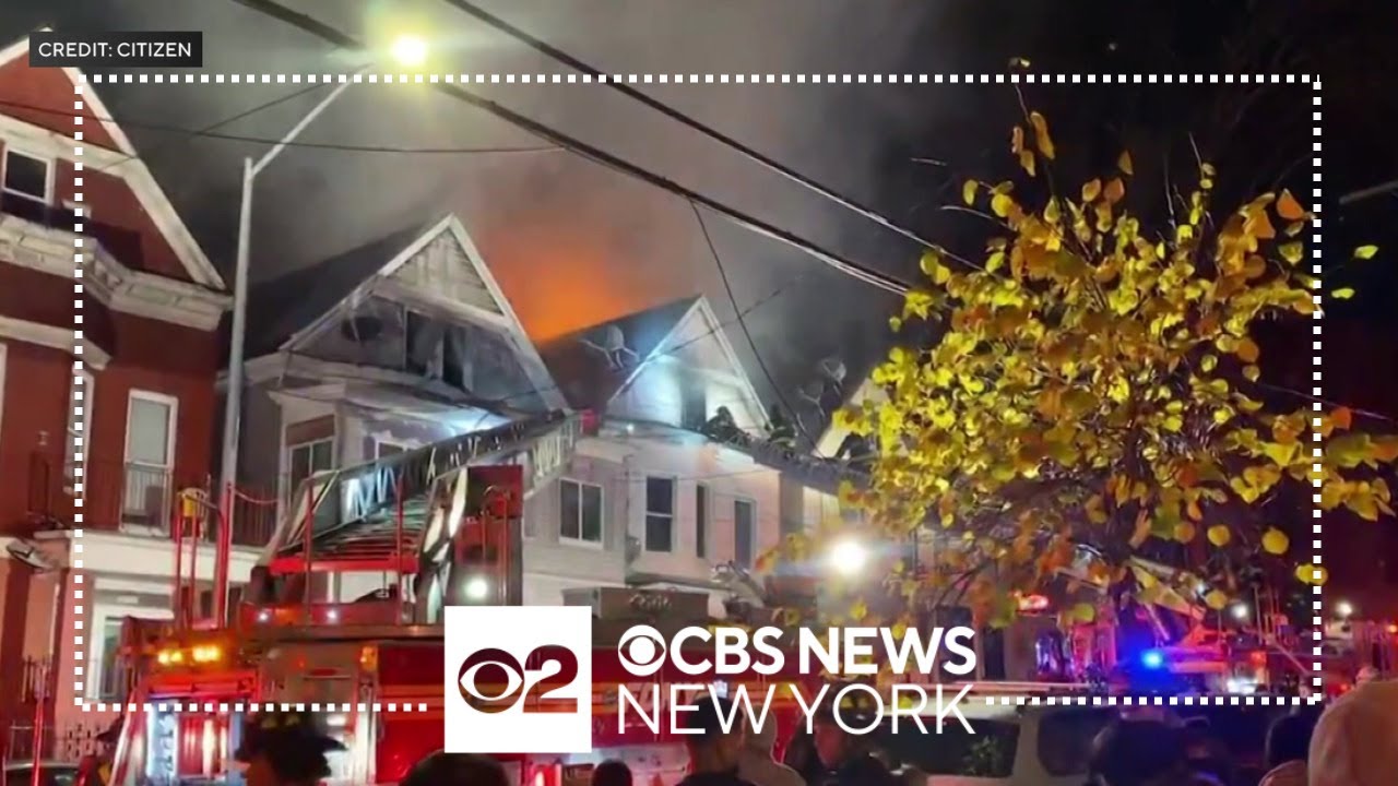 Man, 57, killed when fire rips through 2 Bronx homes - YouTube
