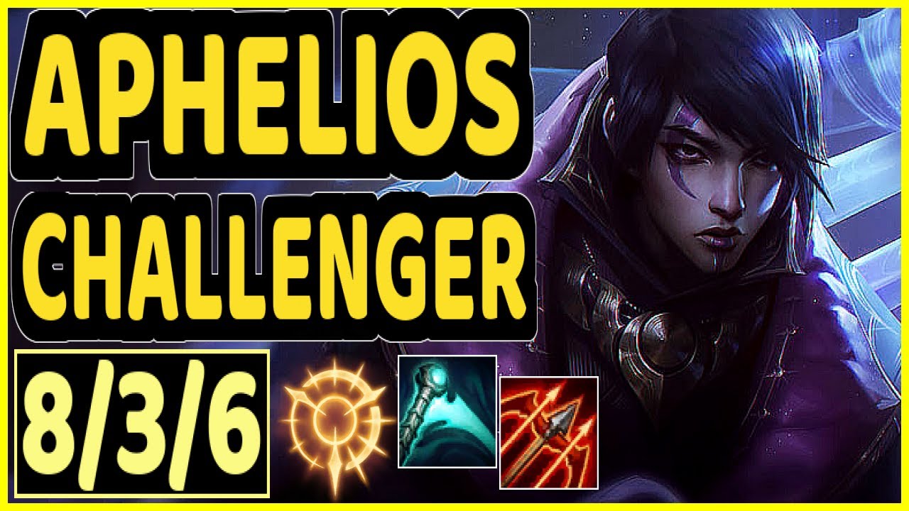 KLAUS (APHELIOS) - 8/3/6 KDA BOTTOM ADC CHALLENGER GAMEPLAY - BR
