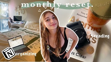 FEBRUARY MONTHLY RESET | goal setting, cleaning + youtube analytics
