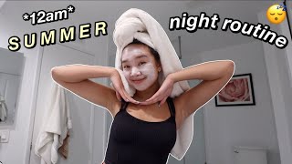 12am summer night routine | Nicole Laeno