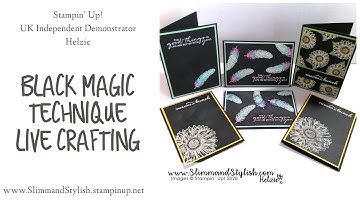 🟢 Live: Embossing technique Black Magic ft. Stampin’ Up! new catalogue items