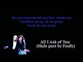 All I Ask of You - Phantom of the Opera - Karaoke (Male part by Foofy)