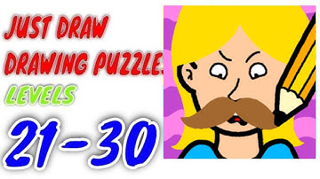 Just Draw - Drawing Puzzles Game All Level 21-30 Gameplay Walkthrough Solution (iOS)