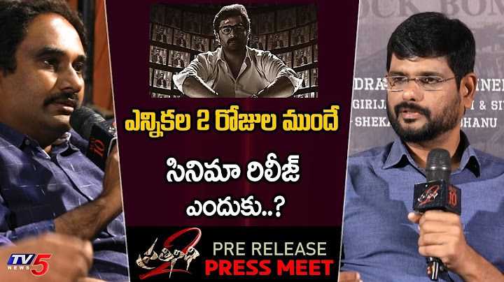 TV5 Murthy First Reaction on Prathinidhi 2 Release Issue | Nara Rohit | TV5 Tollywood